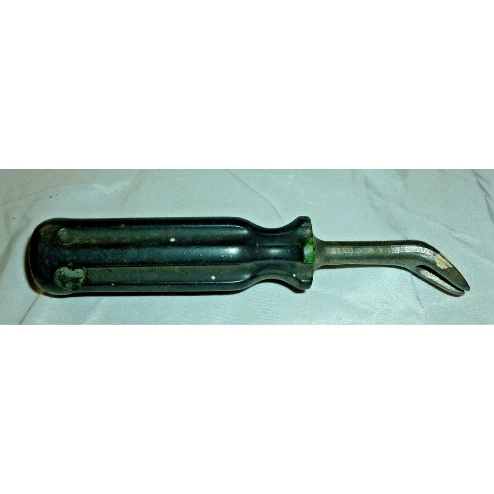 Vintage USM Corp Tack Puller Upholstery Tool Black Handle Staple Remover